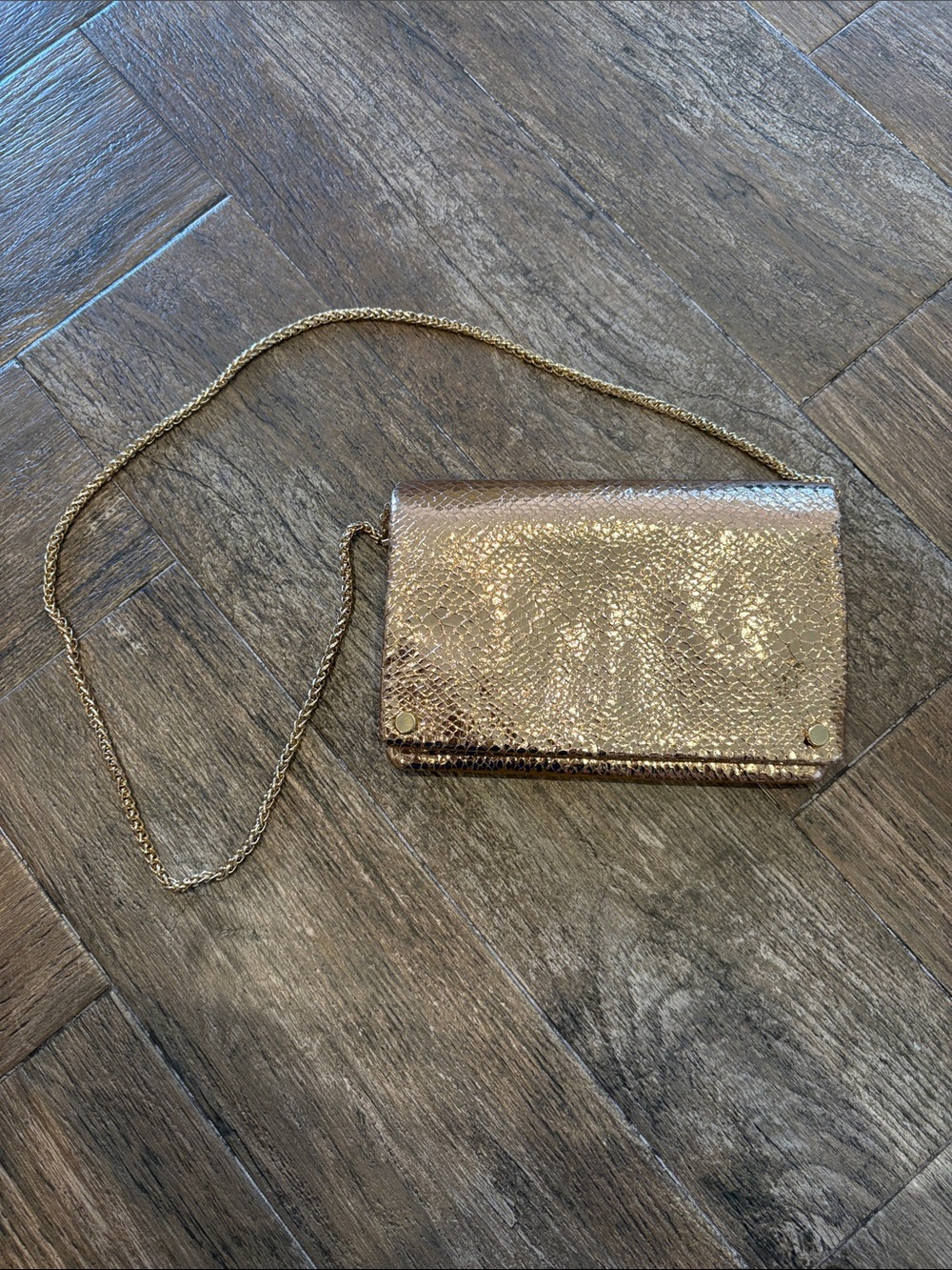Street Level Rose Gold Metallic Crossbody